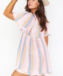 Show Me Your Mumu Brooks Babydoll Mini Dress ~ Paradise Stripe