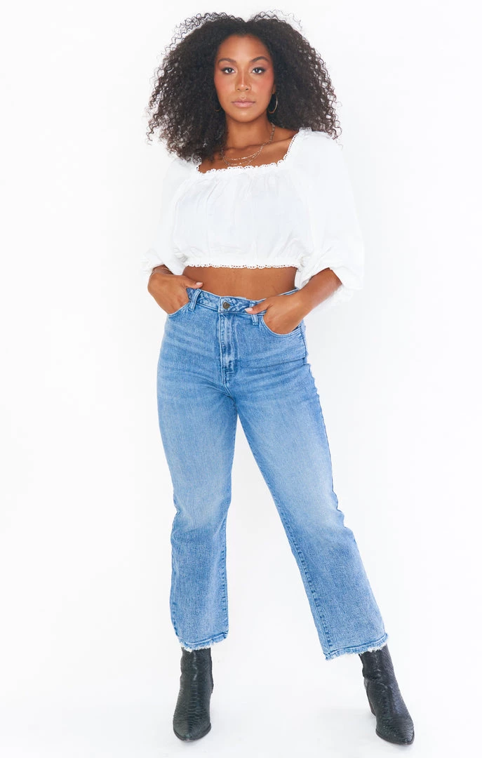 Show Me Your Mumu Claudia Crop Top ~ White Linen 3 Show Me Your Mumu Claudia Crop Top ~ White Linen