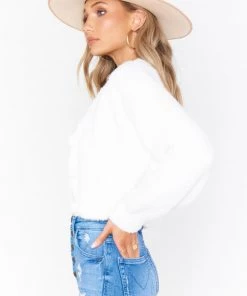 Show Me Your Mumu Clemmie Cardi ~ White Knit 17 Show Me Your Mumu Clemmie Cardi ~ White Knit