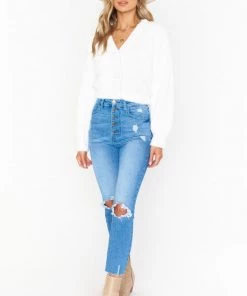 Show Me Your Mumu Clemmie Cardi ~ White Knit 14 Show Me Your Mumu Clemmie Cardi ~ White Knit