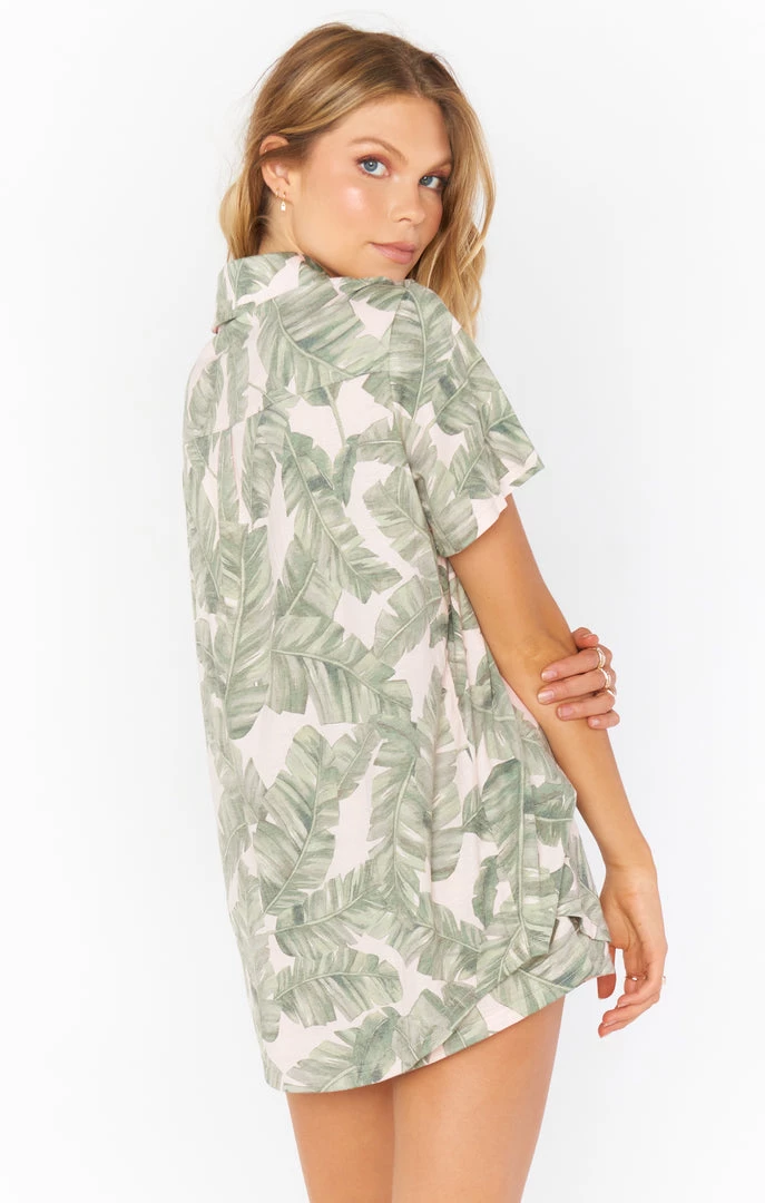 Show Me Your Mumu Sunday Morning Sleep Set ~ Green Majestic Palm New Mu 11 Show Me Your Mumu Sunday Morning Sleep Set ~ Green Majestic Palm New Mu
