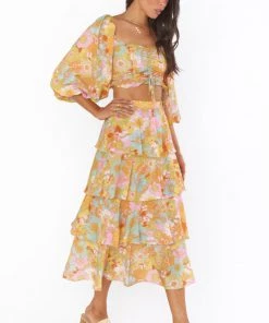 Show Me Your Mumu New Mu Full Swing Skirt - Groovy Blooms