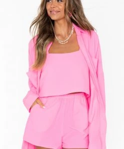 Show Me Your Mumu Cabana Shorts ~ Electric Pink