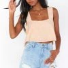 Show Me Your Mumu Tops Tara Crop Top ~ Lemonade Cheetah