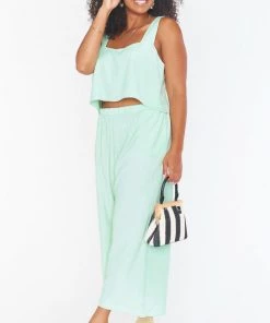 Show Me Your Mumu Kick Back Pants ~ Green Melon