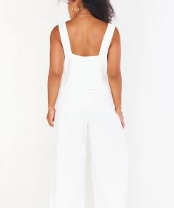 Show Me Your Mumu New Mu Kick Back Pants ~ White Linen