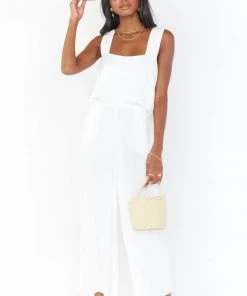 Show Me Your Mumu Tara Crop Top ~ White Linen 18 Show Me Your Mumu Tara Crop Top ~ White Linen