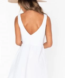 Show Me Your Mumu New Mu Weekend Mini Dress ~ White