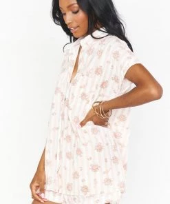 Show Me Your Mumu New Mu Nora PJ Set ~ Pinck Blossom