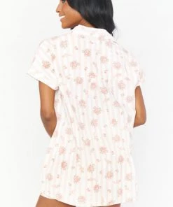 Show Me Your Mumu New Mu Nora PJ Set ~ Pinck Blossom