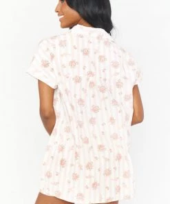 Show Me Your Mumu New Mu Nora PJ Set ~ Pinck Blossom