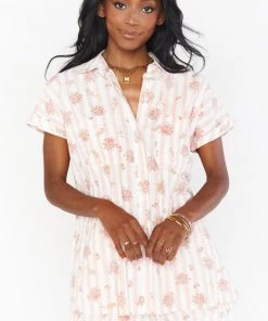 Show Me Your Mumu New Mu Nora PJ Set ~ Pinck Blossom