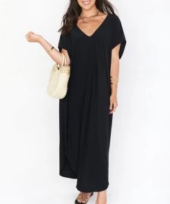 Show Me Your Mumu Worldly Caftan ~ Black
