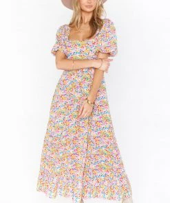 Show Me Your Mumu Linds Midi Dress ~ Rainbow Fields New Mu