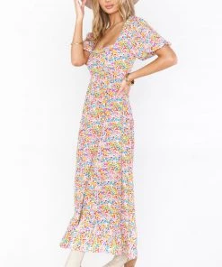 Show Me Your Mumu Linds Midi Dress ~ Rainbow Fields New Mu