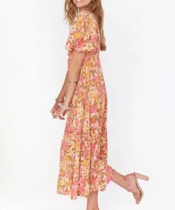 Show Me Your Mumu Linds Midi Dress ~ Pretty Poppy New Mu