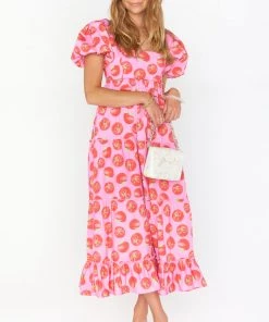 Show Me Your Mumu Linds Midi Dress ~ Spicy Tomato