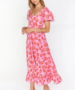 Show Me Your Mumu Linds Midi Dress ~ Spicy Tomato