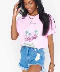 Show Me Your Mumu Travis Tee ~ West Coast Graphic Pink 21 Show Me Your Mumu Travis Tee ~ West Coast Graphic Pink