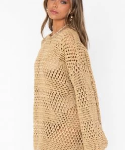 Show Me Your Mumu New Mu Paula Pullover ~ Latte Crochet