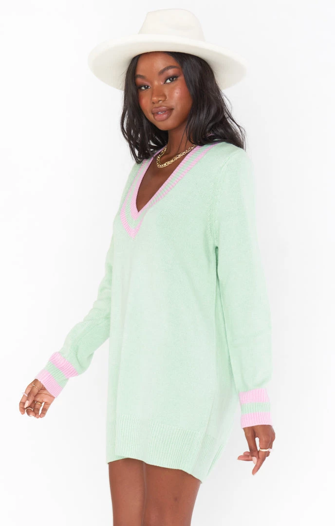 Show Me Your Mumu New Mu Hartford Sweater Dress ~ Mint Courtside Knit 5 Show Me Your Mumu New Mu Hartford Sweater Dress ~ Mint Courtside Knit