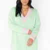 Show Me Your Mumu New Mu Hartford Sweater Dress ~ Mint Courtside Knit