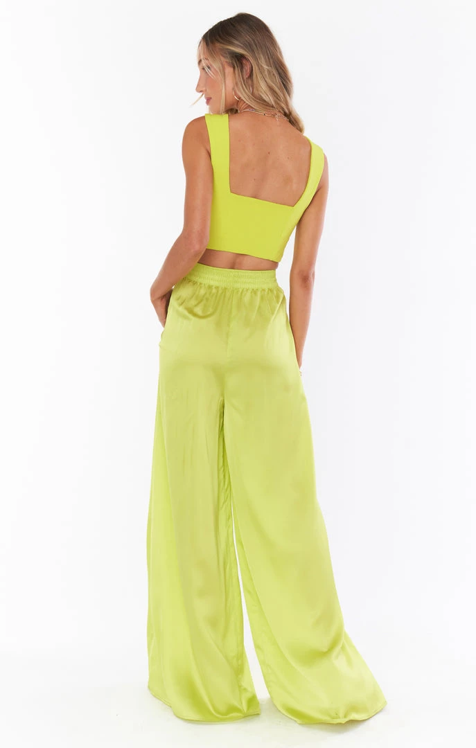 Show Me Your Mumu Irwin Pants ~ Citrine Luxe Satin New Mu 5 Show Me Your Mumu Irwin Pants ~ Citrine Luxe Satin New Mu
