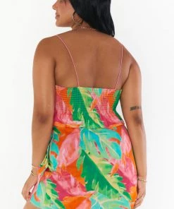 Show Me Your Mumu New Mu Iva Wrap Skirt ~ Tropics Palm