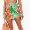 Show Me Your Mumu New Mu Iva Wrap Skirt ~ Tropics Palm