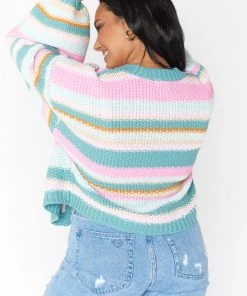 Show Me Your Mumu Good Karma Cardi ~ Sherbert Stripe Knit New Mu 12 Show Me Your Mumu Good Karma Cardi ~ Sherbert Stripe Knit New Mu