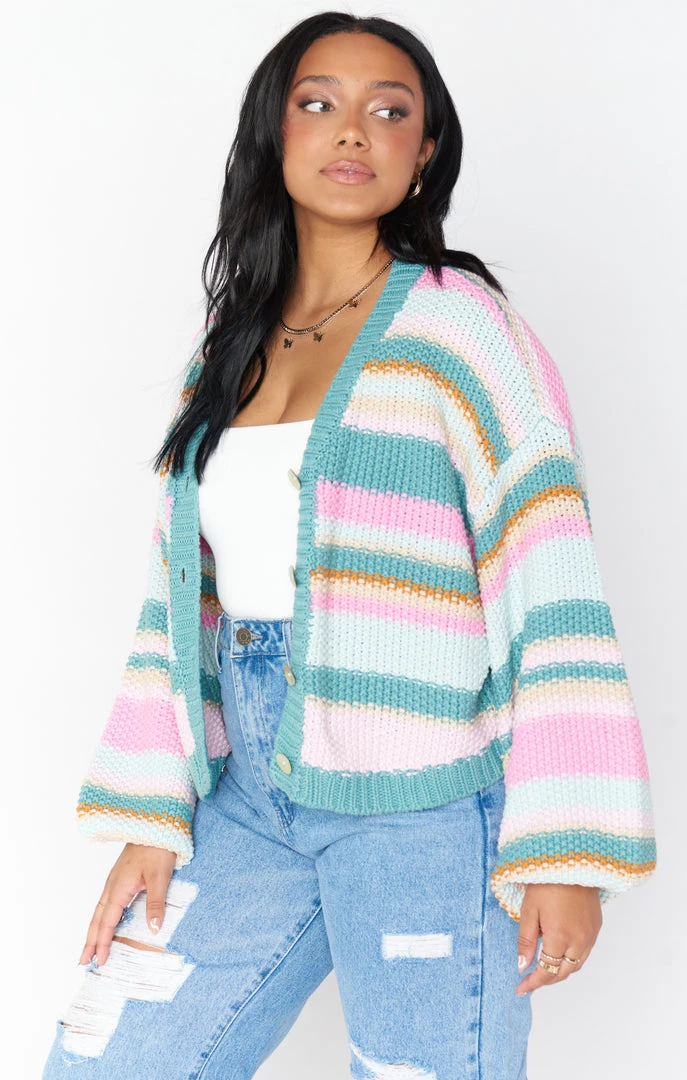 Show Me Your Mumu Good Karma Cardi ~ Sherbert Stripe Knit New Mu 5 Show Me Your Mumu Good Karma Cardi ~ Sherbert Stripe Knit New Mu