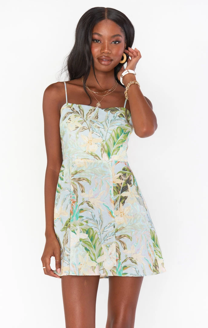 Show Me Your Mumu New Mu Lauren Tie Mini Dress ~ Island Floral 7 Show Me Your Mumu New Mu Lauren Tie Mini Dress ~ Island Floral