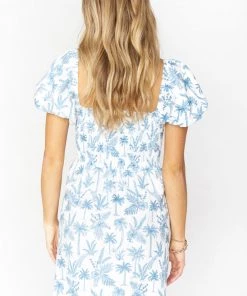 Show Me Your Mumu Bixby Mini Dress ~ Blue Lagoon Palm New Mu