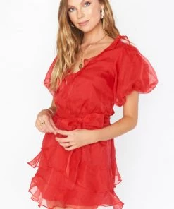 Show Me Your Mumu New Mu Jennie Ann Dress ~ Red Organza 14 Show Me Your Mumu New Mu Jennie Ann Dress ~ Red Organza