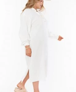Show Me Your Mumu Captain Button Down Dress ~ Cream New Mu