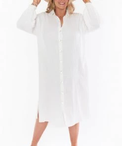 Show Me Your Mumu Captain Button Down Dress ~ Cream New Mu