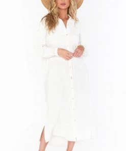 Show Me Your Mumu Captain Button Down Dress ~ Cream New Mu