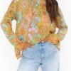 Show Me Your Mumu New Mu Sue Pocket Sweater ~ Groovy Blooms Knit