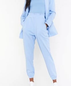 Show Me Your Mumu New Mu Lazy Chic Jogger ~ Periwinkle Knit