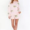 Show Me Your Mumu Go To Sweater ~ Pink Palm Tree Knit 1 Show Me Your Mumu Go To Sweater ~ Pink Palm Tree Knit