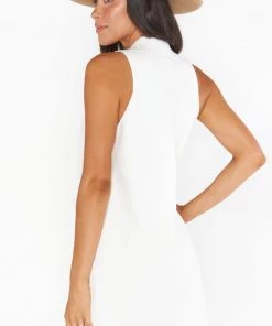 Show Me Your Mumu Shifty Sweater Dress ~ White Knit