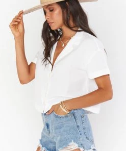 Show Me Your Mumu New Mu Campbell Top ~ White Linen 11 Show Me Your Mumu New Mu Campbell Top ~ White Linen