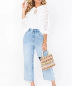 Show Me Your Mumu New Mu Darla Top ~ White Daisy