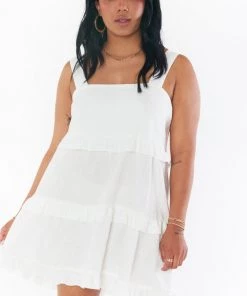 Show Me Your Mumu Napa Mini Dress ~ White Linen New Mu