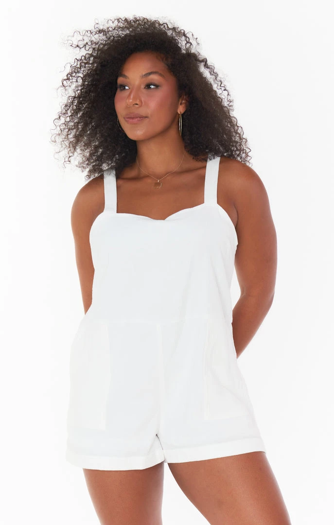 Show Me Your Mumu Catch Me Romper ~ White Beachcomb 5 Show Me Your Mumu Catch Me Romper ~ White Beachcomb