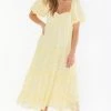 Show Me Your Mumu Odette Midi Dress ~ Yellow Daisy