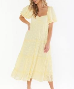 Show Me Your Mumu Odette Midi Dress ~ Yellow Daisy