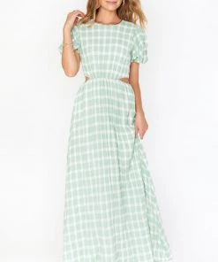 Show Me Your Mumu Eloise Maxi Dress ~ Green Plaid New Mu