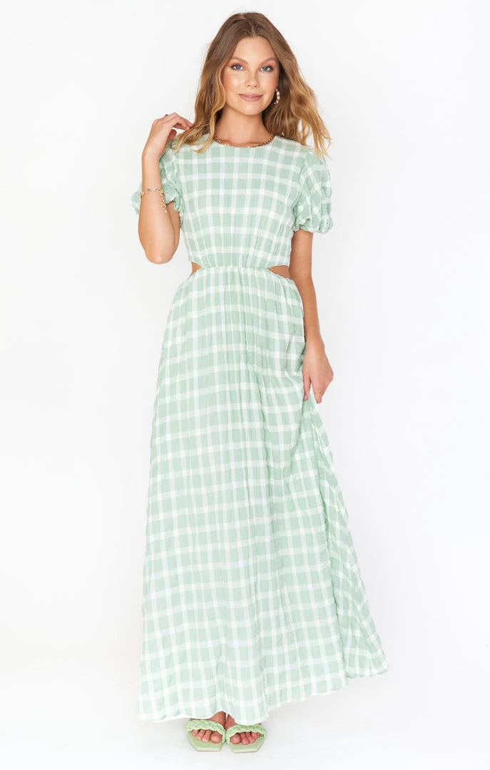 Show Me Your Mumu Eloise Maxi Dress ~ Green Plaid New Mu 3 Show Me Your Mumu Eloise Maxi Dress ~ Green Plaid New Mu