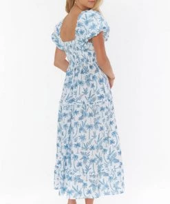 Show Me Your Mumu Norma Midi Dress ~ Blue Lagoon Palm New Mu